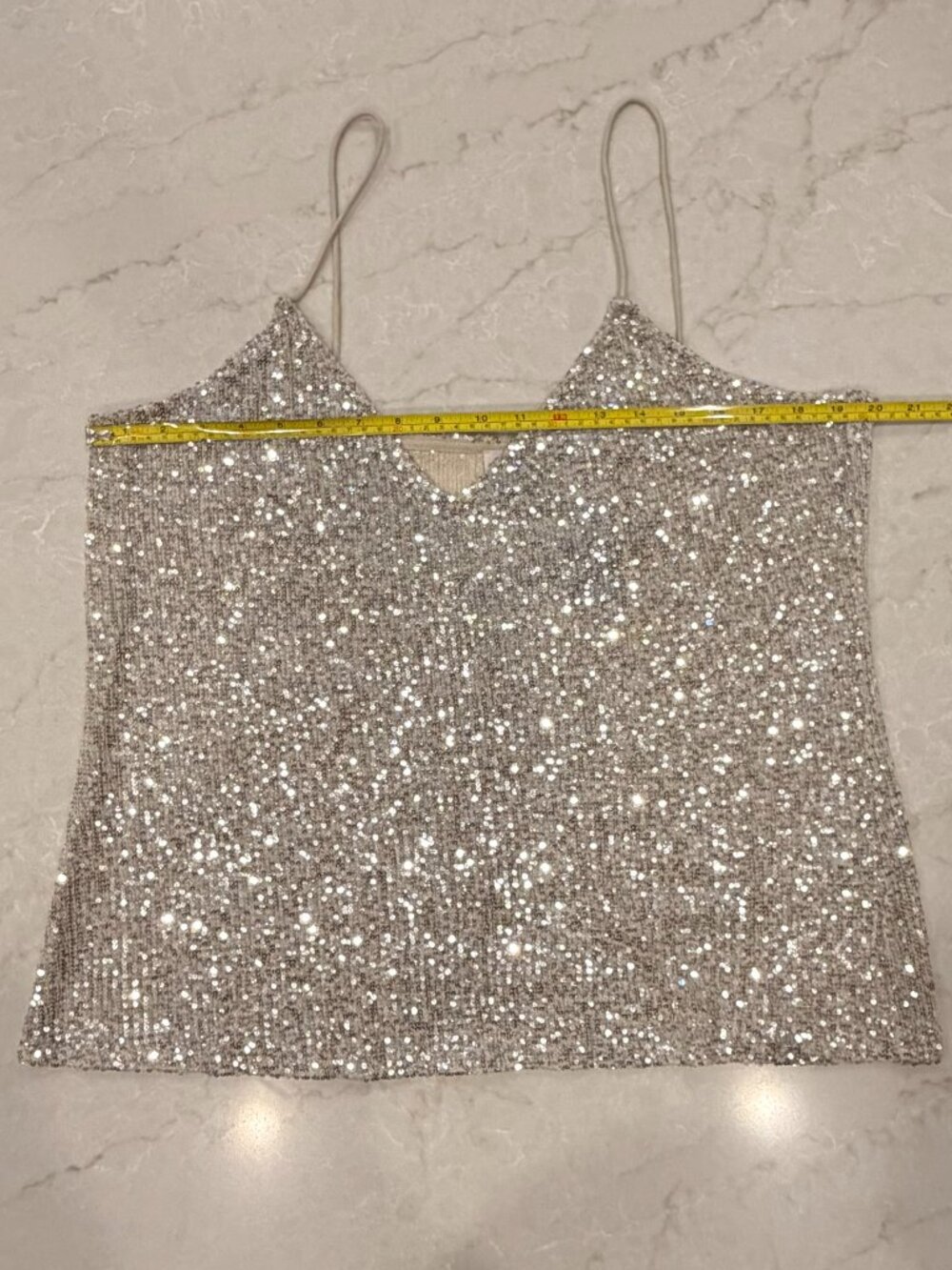 River Island London Allover Sequin Tank - Picture 3 of 9